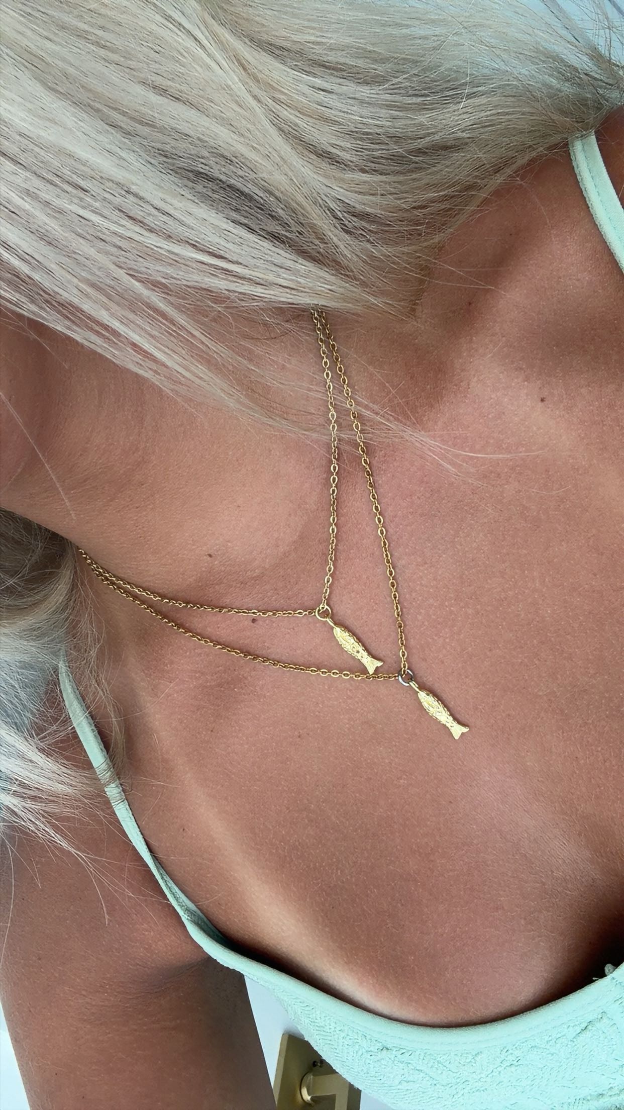 Gold Fish Necklace