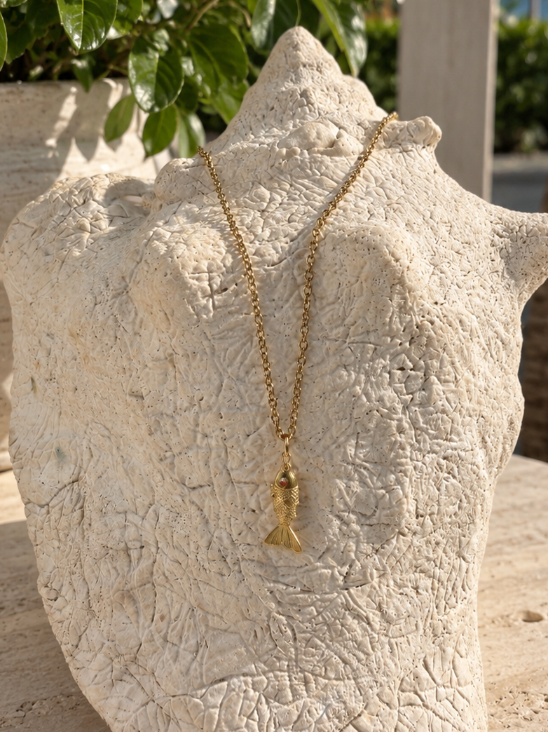 Red Eye Fish Necklace
